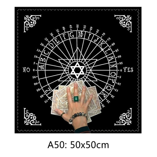 Tree of Life Tarot Tablecloth Altar Cloth Pagan Spiritual Pendulum Witchcraft Astrology Oracle Cards Pads for Room Home Decor